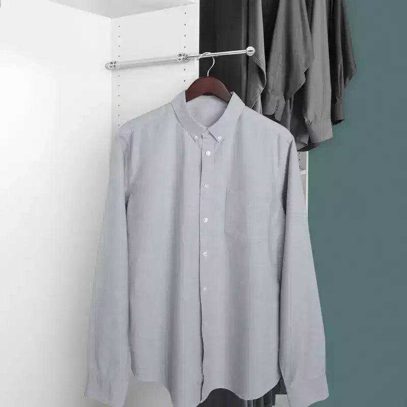 Rev-A-Shelf 14 tringles coulissantes escamotables, support de rangement de vêtements coulissant extensible avec matériel de montage, chromé, CVR-14-CR (paquet de 2)
