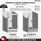 Rev-A-Shelf 14 tringles coulissantes escamotables, support de rangement de vêtements coulissant extensible avec matériel de montage, chromé, CVR-14-CR (paquet de 2)