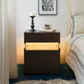 LED LED Lighted 3 Drawer Nightstand for Bedroom Living Room