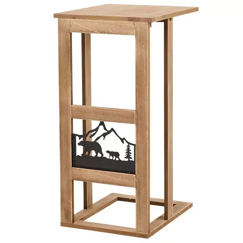 Table d'appoint de canapé de style chalet rustique The Lakeside Collection -