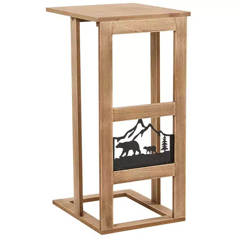 Table d'appoint de canapé de style chalet rustique The Lakeside Collection -