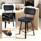 360 Swivel Counter Height Bar Stools Set of 2