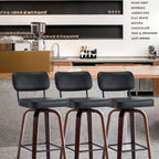 360 Swivel Counter Height Bar Stools Set of 2