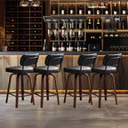 360 Swivel Counter Height Bar Stools Set of 2