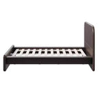 Cadre de lit plateforme moderne en bois Taro avec tête de lit arrondie Christopher Knight Home