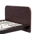 Cadre de lit plateforme moderne en bois Taro avec tête de lit arrondie Christopher Knight Home