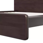 Cadre de lit plateforme moderne en bois Taro avec tête de lit arrondie Christopher Knight Home