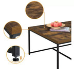 Ensemble de 5 tables basses Caterina 35W grain de bois de chêne vieilli de la marque Fun Little Toys