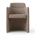 Lot de 4 chaises de salle à manger modernes rembourrées avec accoudoirs, chaises de cuisine et de salle à manger à dossier semi-fermé, sièges de salle à manger contemporains - Panipeachy