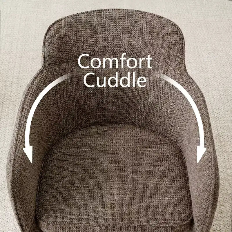 Lot de 4 chaises de salle à manger modernes rembourrées avec accoudoirs, chaises de cuisine et de salle à manger à dossier semi-fermé, sièges de salle à manger contemporains - Panipeachy