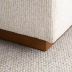 Banc de rangement capitonné moderne de 60 po, banc de bout de lit pour chambre à coucher, banc d'entrée en tissu avec rangement caché et cadre en bois - Panipeachy