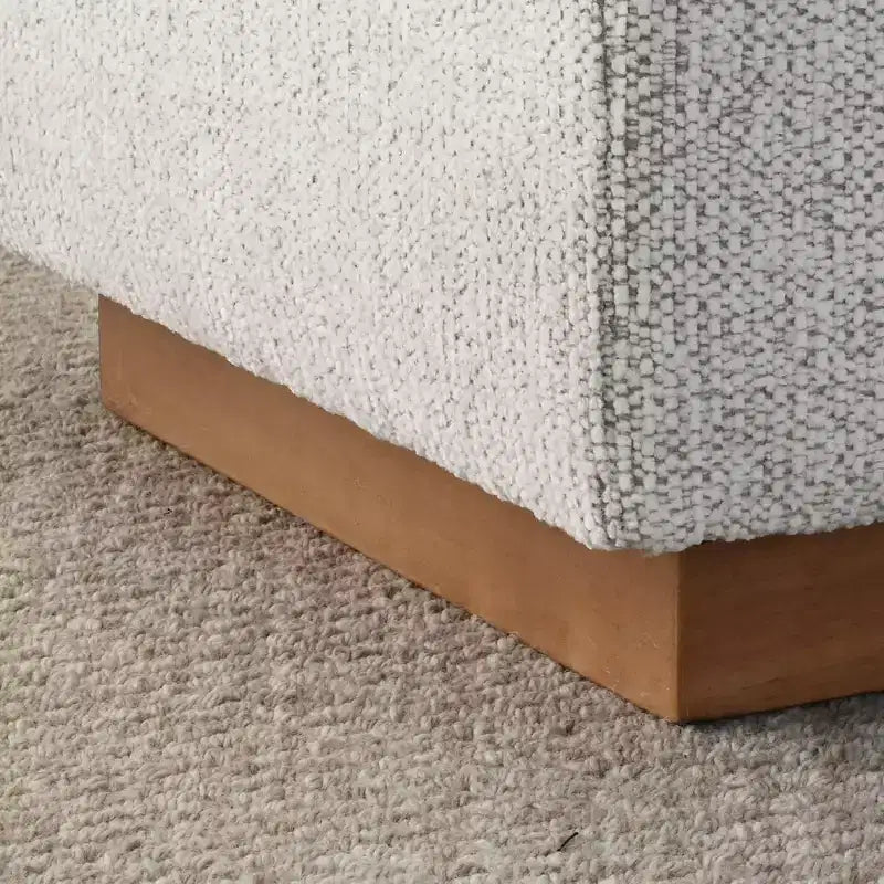 Banc de rangement capitonné moderne de 60 po, banc de bout de lit pour chambre à coucher, banc d'entrée en tissu avec rangement caché et cadre en bois - Panipeachy