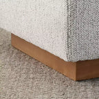 Banc de rangement capitonné moderne de 60 po, banc de bout de lit pour chambre à coucher, banc d'entrée en tissu avec rangement caché et cadre en bois - Panipeachy