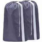Narwey 2 Pack XL Nylon Laundry Bag with Strap, Large Dirty Garments Organizer