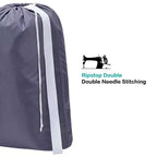 Narwey 2 Pack XL Nylon Laundry Bag with Strap, Large Dirty Garments Organizer