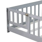 MAYEERTY King Bed Frame Noise-Free Design No Box Spring Needed Heavy-Duty Metal