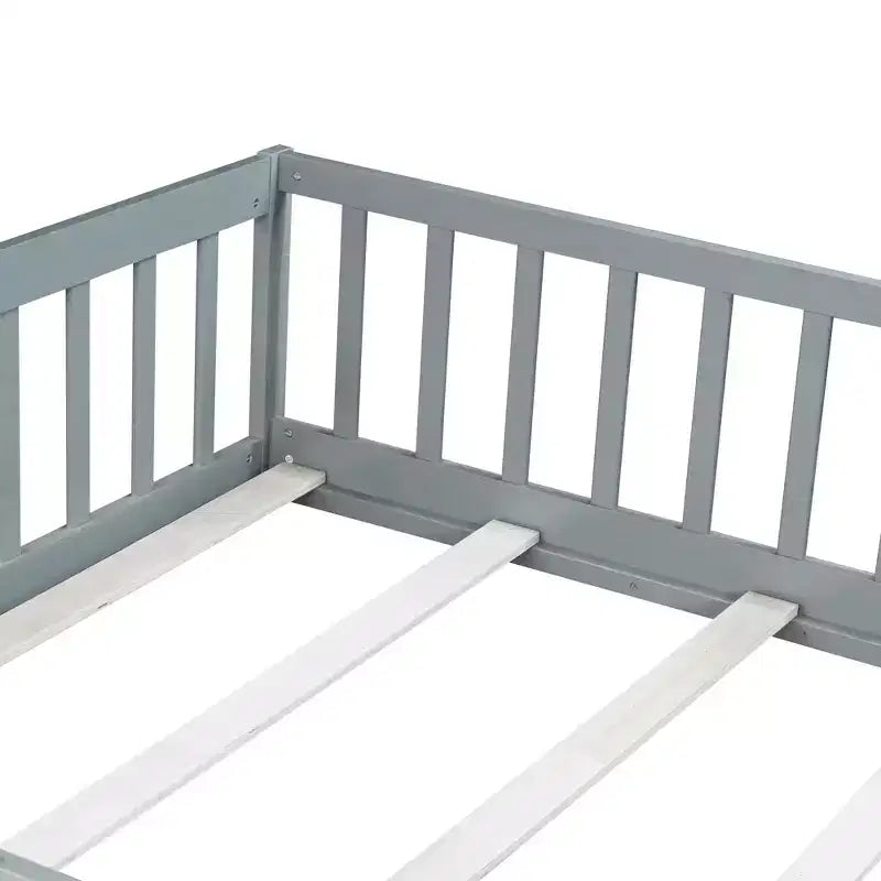 MAYEERTY King Bed Frame Noise-Free Design No Box Spring Needed Heavy-Duty Metal