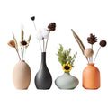 NotArt Nordic Macaron Ceramic Vases - Frosted, Waterproof Decor for Home & Office, Ideal for