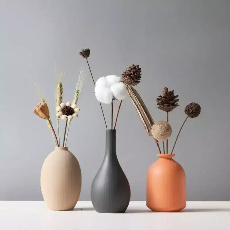 Vases en céramique NotArt Nordic Macaron – Décoration givrée et étanche pour la maison et le bureau, idéal pour