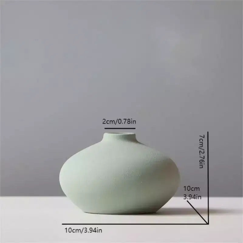 Vases en céramique NotArt Nordic Macaron – Décoration givrée et étanche pour la maison et le bureau, idéal pour