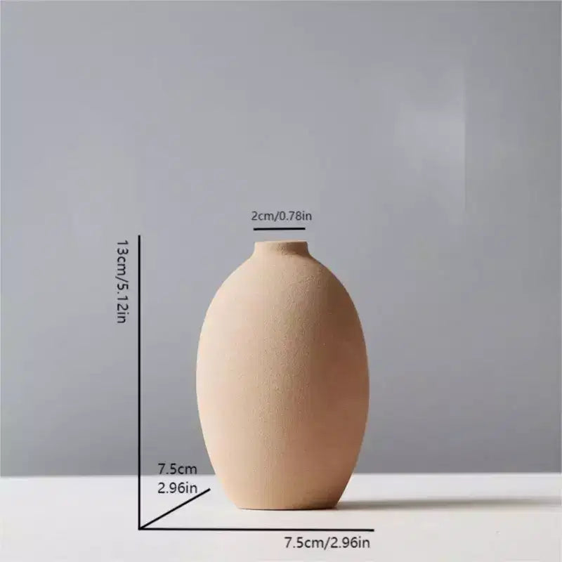 Vases en céramique NotArt Nordic Macaron – Décoration givrée et étanche pour la maison et le bureau, idéal pour