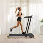 NAYSAYE Tapis de Course Pliable à Domicile, Équipement d'Exercice Multifonctionnel pour la Marche et la Course, Noir, 49.2*23.6*42.9