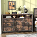Karl Home 55 Inch Modern Non-woven 9 Drawer Organizer Cabinet Steel Frame