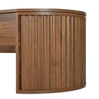 JVNOXK 47.2''Lift Top Coffee Table with Hidden Compartment, Partially Assembled Wooden Center Table, Oval Lift Tabletop for Home Living Room,Brown