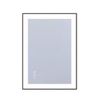 SUMERAIN LED Bathroom Vanity Mirror 20x28 Anti-Fog, Dimmable, 3 Color, Tempered Glass, Black Frame