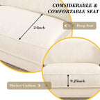 Dyonery Cloud Modular Sectional Sofa Couch with Ottomans,L/U-Shaped Couch,Minimalist Wide Deep Seat Comfy Convertible Couches for LivingRoom