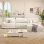 Dyonery Cloud Modular Sectional Sofa Couch with Ottomans,L/U-Shaped Couch,Minimalist Wide Deep Seat Comfy Convertible Couches for LivingRoom