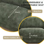 Dyonery Cloud Modular Sectional Sofa Couch with Ottomans,L/U-Shaped Couch,Minimalist Wide Deep Seat Comfy Convertible Couches for LivingRoom