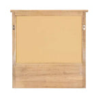 Miroir mural en bois Kate and Laurel Stallard avec crochets, naturel, 24x24