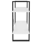 vidaXL Book Cabinet White Engineered wood, metal Book Cabinet