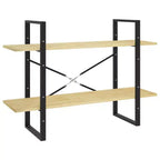 vidaXL Book Cabinet White Engineered wood, metal Book Cabinet
