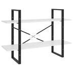 vidaXL Book Cabinet White Engineered wood, metal Book Cabinet