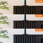 Meuble TV pour salon, meuble TV 63 po pour téléviseurs jusqu'à 70 po avec prise de courant, étagères de rangement réglables, table console multimédia