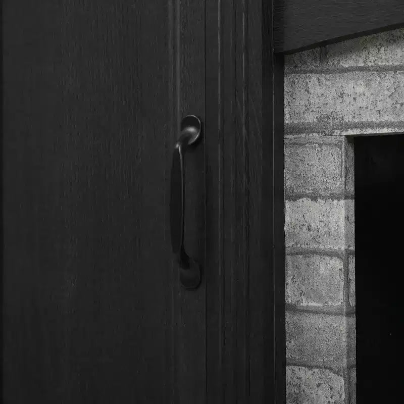 Meuble TV et bibliothèque 3 pièces pour téléviseurs jusqu'à 70", meuble TV multimédia avec étagères réglables et accent de briques grises - ModernLuxe
