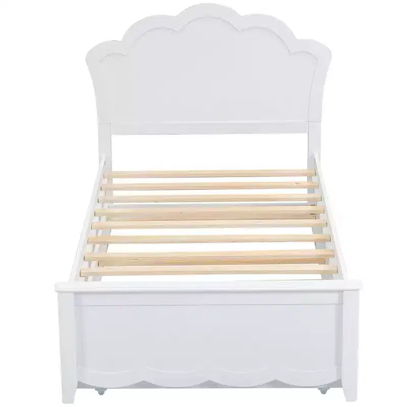 Lit plateforme FAMYYT pour jumeaux avec lit gigogne pour jumeaux, assemblage facile