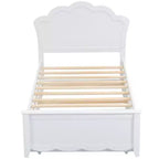 Lit plateforme FAMYYT pour jumeaux avec lit gigogne pour jumeaux, assemblage facile