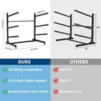 Freestanding Kayak Storage Rack with Wheels, Adjustable Kayak Racks for Garage and Outdoor, Kayak Stands for Canoes, Kayaks, SUP and Surfboards
