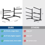 Freestanding Kayak Storage Rack with Wheels, Adjustable Kayak Racks for Garage and Outdoor, Kayak Stands for Canoes, Kayaks, SUP and Surfboards