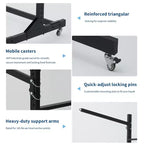 Freestanding Kayak Storage Rack with Wheels, Adjustable Kayak Racks for Garage and Outdoor, Kayak Stands for Canoes, Kayaks, SUP and Surfboards