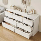 GustoWave 6-Drawer Storage Dresser With Waterproof Top, Natural Oak Finish, For Bedroom Or Entryway