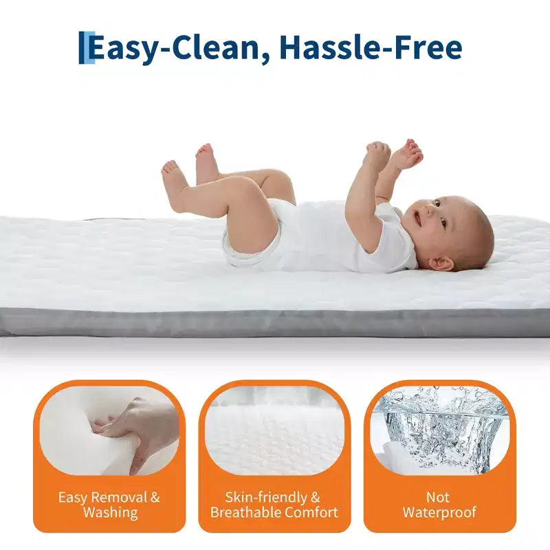 Moïse pour bébé, cododo pour nouveau-né avec grand panier de rangement, matelas confortable, côtés entièrement en maille, berceau de chevet portable réglable sur 6 hauteurs