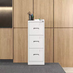 Classeur vertical métallique à 3 tiroirs pour bureau/maison, classeur étroit à roulettes verrouillable