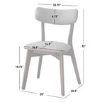 Lifestorey Set of 2 Cari Modern Dining Chair