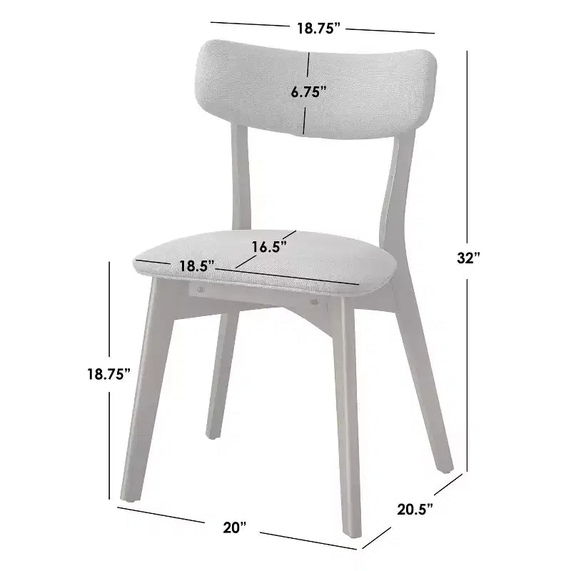 Lifestorey Set of 2 Cari Modern Dining Chair