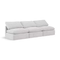 Meridian Furniture Indulge Cream Velvet Modular Sofa