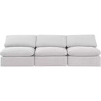 Meridian Furniture Indulge Cream Velvet Modular Sofa